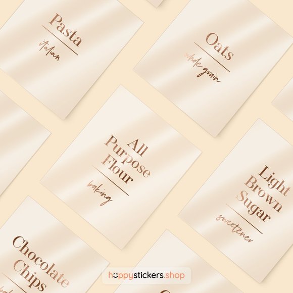 36 Labels • Silver S. Minimalist Pantry for Kitchen • Organization Pantry Labels - Picture 16 of 17